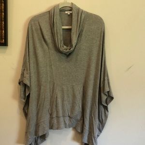 Light grey poncho